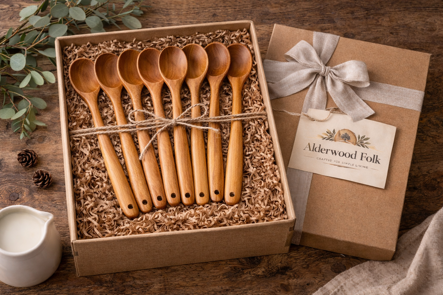 Olive Wood Spoon Set